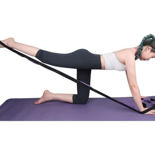 Yoga Stretch Strap Aerial Anti-Gravity Rope With Grip Loops Fitness Exercise Gym Rope Waist Leg Resistance Belt 2021