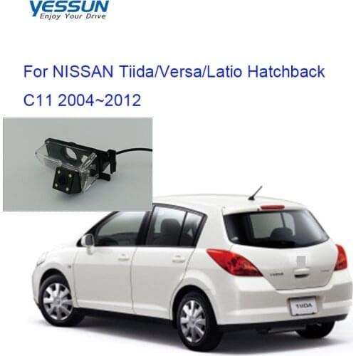 Rear view camera For Nissan Tiida Versa Latio C11 Hatchback 2004~2012 CCD night view reverse camera/license plate camera