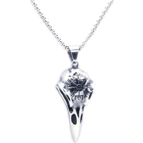 100% Personal Design Eagle Skull Bone Pendant 316 Stainless Steel Fashion New Cool Ladies Man Skull Bone Pendant Necklace