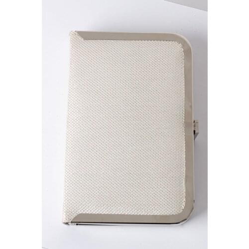 Lal Shoes & Bags Silvery Gray Edged Rectangle Small Lady Portfolio-navy blue 'Turkish' Quality 2021 Fashion Design Season Comfort