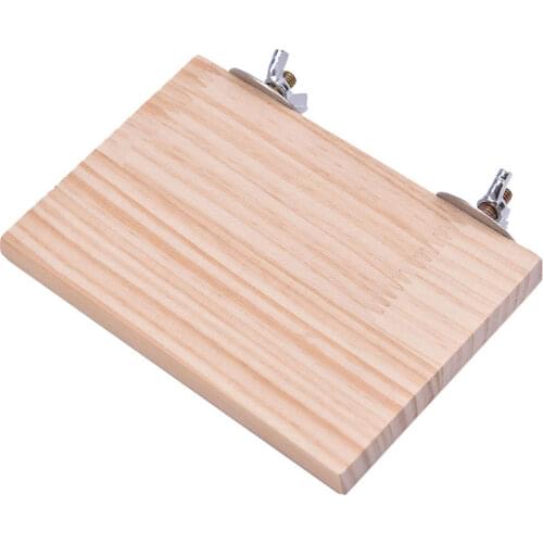 Small pet Board Hamster Pet Rat Hang Toys Squirrel Parrot Bird Standing Platform Wood Cage Board