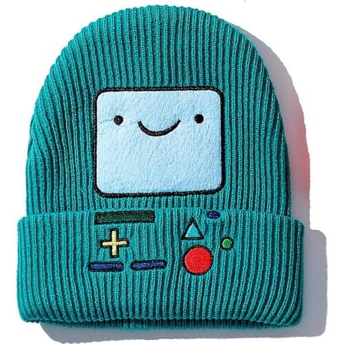 Cute Beanie Hat Knitted Man and Woman Smile Face Warm Comfortable Skullies Fashion Stylish Unisex Beanies Hats