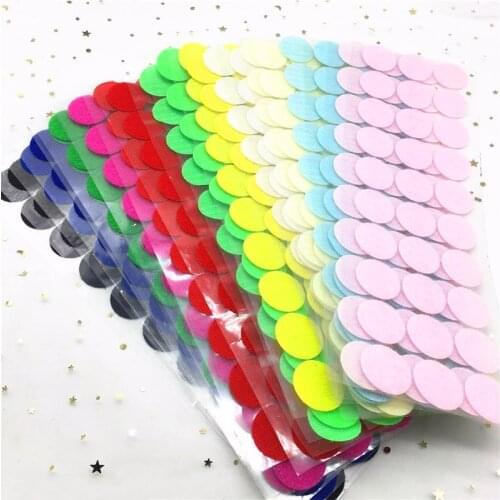 30mm Multicolor Glue on Hooks and Loops Magic Sticker Strong Self Adhesive Dot Nylon Waterproof Adhesive Fastener Tape Home Use