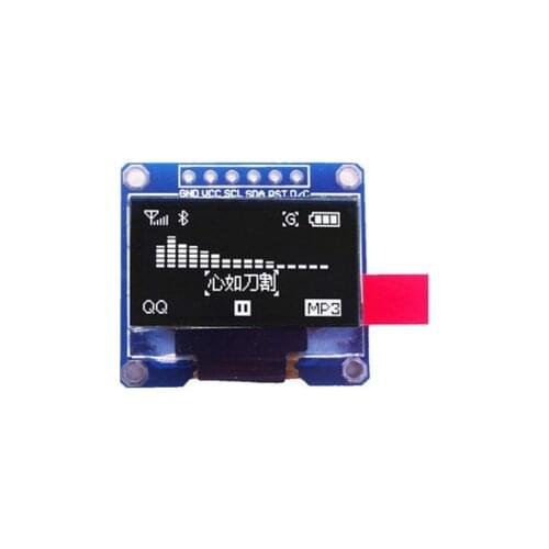6Pin 12864 0.96 Inch SPI Yellow Blue LCD Display Module For Arduino OLED Internal Drive Chip SSD136 29.28 x 27.1 mm