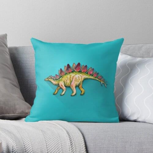 My friend Stegosaurus Throw Pillow Cushion Cover Polyester throw pillows case on sofa home living room car seat decor 45x45cm