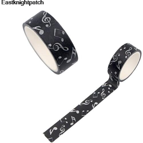 Musical note Washi Tape for DIY Gift Wrapping Scrapbooking Adhesive Paper Masking rainbow Printed Patterns stickers decals E0824