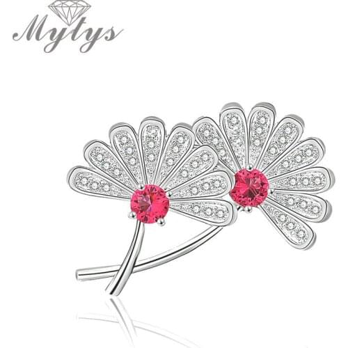 MYTYS White Brooches For Clothes