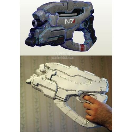 Mass Effect 3 N7 Eagle Pistol 1:1 Scale Paper Model 3D Handmade DIY Children Toy For Cosplay