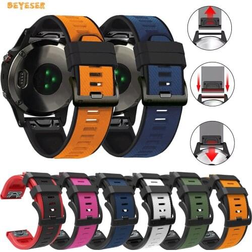 26/22mm Easyfit Silicone Watchband For Garmin Fenix 6 6X Pro 5 5X 3HR 935 Smart Watch Replacement Wristband Sport Bracelet Strap