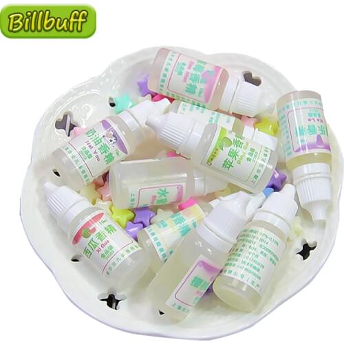 10ml DIY Make Your Slime Smell Sweet DIY Fruit Flower flavor Slime Perfume Safe Aroma Solution Clay Mud Modeling Clay Slime Toys