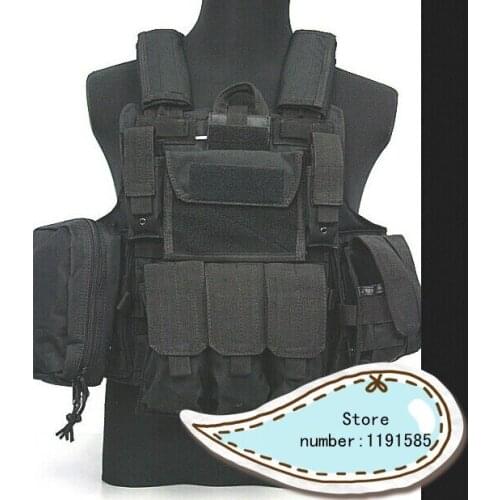 Tactical Molle Combat Carrier CIRAS HEAVY DUTY ARMOR Nylon Vest Black