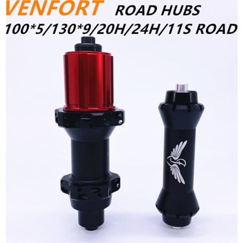 Originale VENFORT V12 Strada C V brake Mozzi bike 10s 11s Anteriore 20h Posteriore 24 Fori albero di 100*9/130*10 MILLIMETRI di