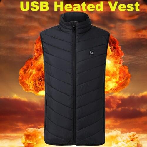 Usb Heated Outdoor Vest Men Women Heated Vest Thermal Warm Heated Jacket Winter Usb Heater Heating Jacket Electric Hiking Vest