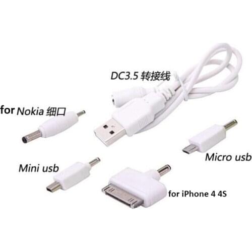 4 In 1 Universal USB Multi Charger Micro Mini USB Cable Adapter Power cables for iPhone Samsung camera MP3/4 PSP games Nokia