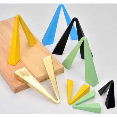 V-shaped Cabinet door golden handle drawer modern minimalist light luxury Nordic clothing kitchen cabinet pulls triangle