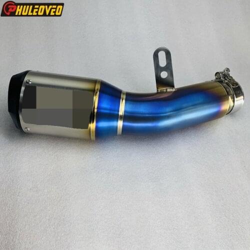 Handmade Titanium Alloy Motorcycle Exhaust Slip-on Link Pipe for BMW S1000RR 2015-2016 Motorbike Muffler Exhaust Escape Mid Pipe