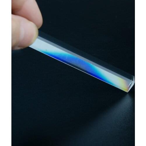 5PCS Defective Rainbow Prisma Optical Glass Photography Refractive Mirror Mitsubishi Artificial Lentes Beautiful Long prism