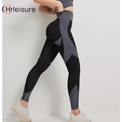 CHRLEISURE Seamless Leggings Women Sports High Waist Push Up Gym Workout Leggins Anti Cellulite Seamless Slim Womens Pants