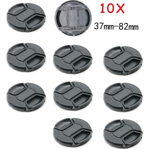 10PCS 37 40.5 43 46 49 52 55 58 62 67 72 77 82 mm Snap-on Camera Front Lens Cap Cover Protector for Canon Leica Nikon Sony