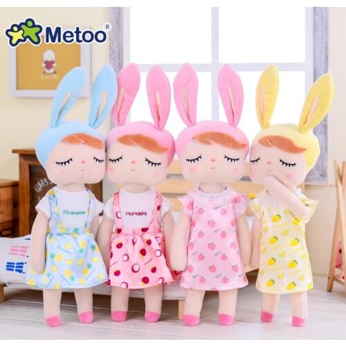 100% Original 43cm Genuine Metoo Doll Stuffed Plush Animals Kids Toy for Girl Children Kawaii Baby Angela Rabbit Soft lols dolls