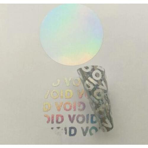 100pcs laser sealing sticker 1" round 25mm security seal anti-tampering warranty invalid label sticker