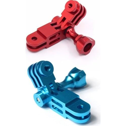 2 Pcs CNC Aluminium Alloy Three-Way Pivot Arm Mount Adapter For GOPRO Hero 1 2 3 3+ 4 5 Session/Xiaomi Yi/SJ/Gitup Sport Camera