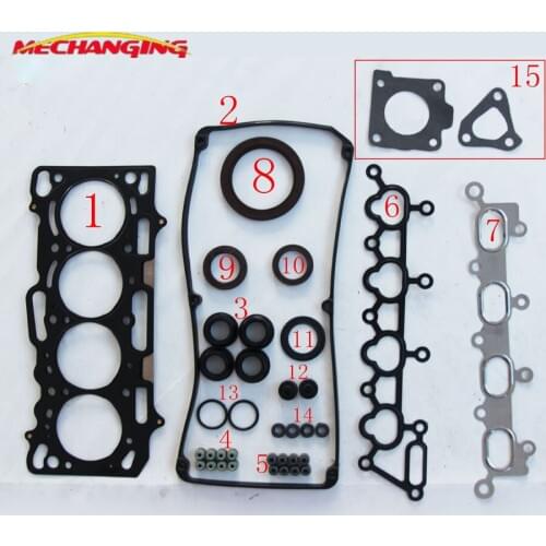 4G18 For MITSUBISHI LANCER LING DOHC Engine Rebuilding Kits Full Engine Gasket Set Complete Overhaul Package SE000356