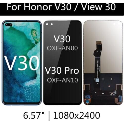 6.57" FOR Huawei Honor V30 Pro XF-AN00 OXF-AN10 LCD Display Touch Screen Digitizer Assembly For Huawei View30 View 30 PRO LCD
