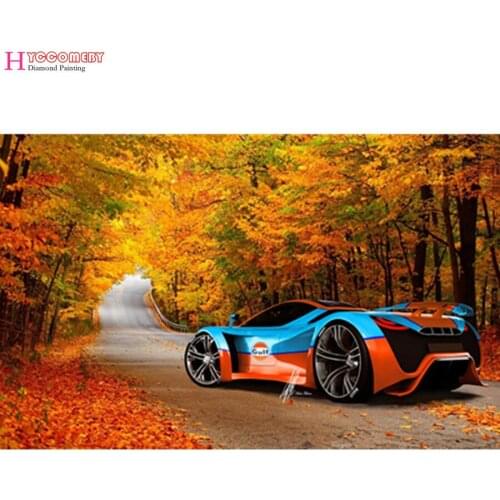 Diamond embroidery red Sports car Needlework cross stitch diy diamond Painting diamond mosaic Home Decor car Fighting trucks