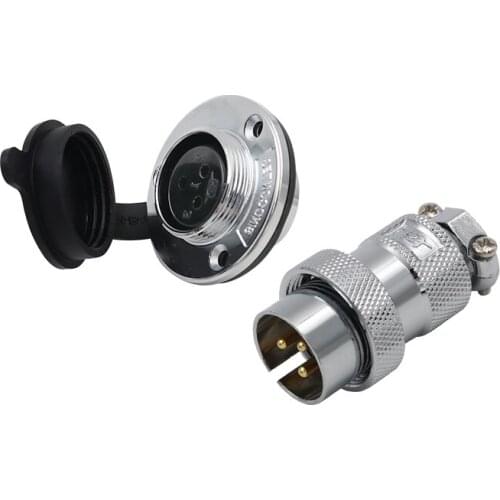 25MF Male&Female WaterProof Aviation Plug Socket Connector AE Connector 2 3 4 5 6 7 8 Pins DF25