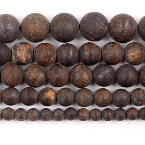 Natural Matte Bronzite Stone Beads Round Loose Spacer Beads For Jewelry Making 6/8/10mm DIY Bracelet Necklace