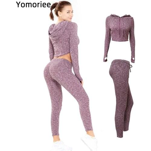 Quick Dry Breathable Women Yoga Set Floral Printed High Elastic Sportswear High Waist Butt Lifting Tracksuit WIth Hat Yomoriee