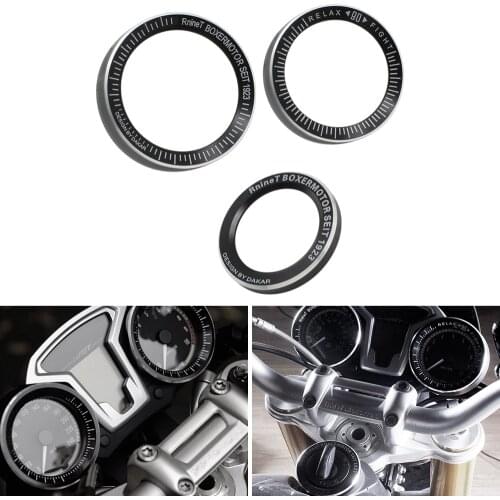 CNC Aluminum Motorcycle Speedometer Bezel Gauge Ring Tachometer Trim Cover For BMW R Nine T R9T 2016 2017 2018 2019