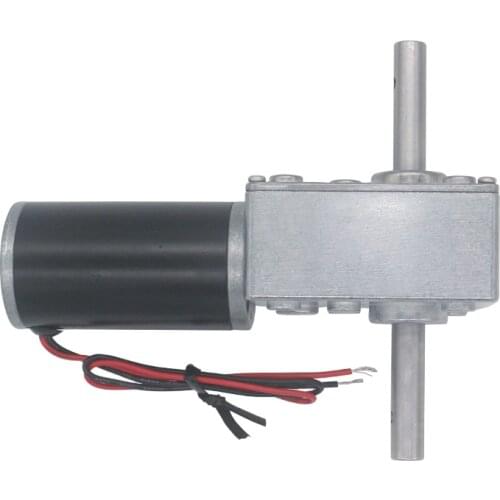 DC 12V 24V Gear Reduction Motor 12-470RPM Worm Reversible High Torque Turbo Geared Motor Mini Metal Electric Gearbox Reducer