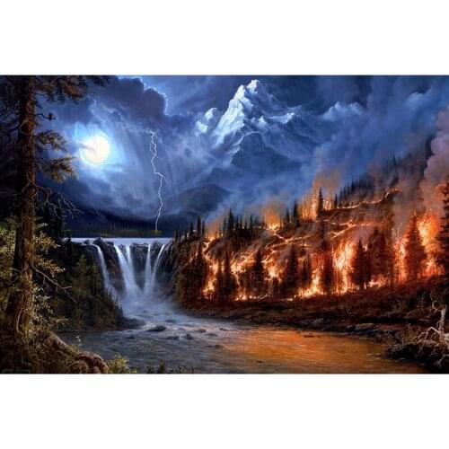 DIY diamond painting 5D Nature Scenery Diamond Embroidery sale Picture Rhineston Needlework Hobby Home Decoration ZWQ