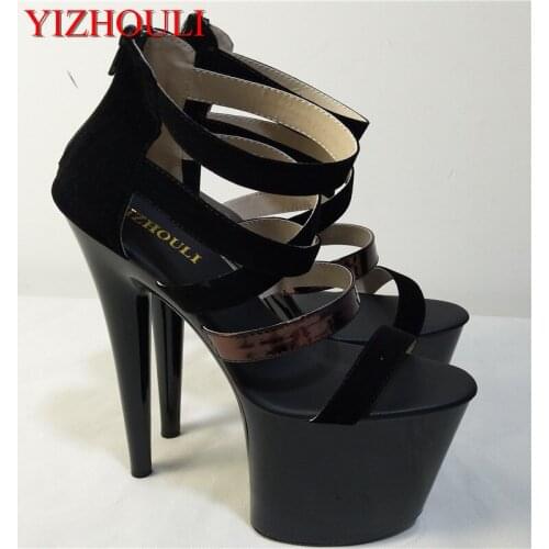 Designer euramerican style shoes sexy high heels sandals stage since 17cm