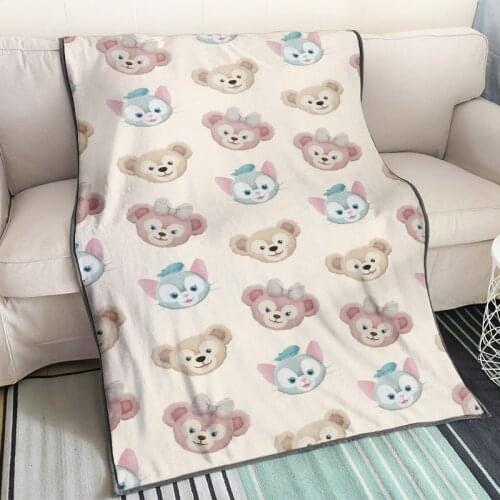 Disney Duffy StellaLou Flannel Blanket Throw Bedroom Sofa Cartoon Blanket Comfortable Warm Travel Bed Cover Girls Baby Kids Gift