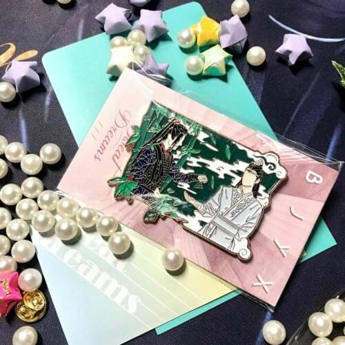 Grandmaster of Demonic Cultivation HOBBY Wuxian Wangji Metal badge Pin smile