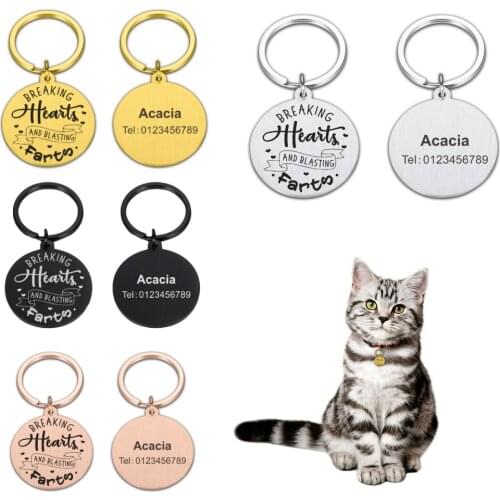 Pet Id Tags Dog Necklace Anti-lost Dog Tag Personalized Collar Engraved Pet ID Collar Name for Cat Puppy Dog Tag Pet Accessories