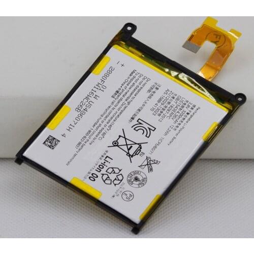 ISUNOO 2pcs/lot Mobile Phone Battery For Sony Xperia Z2 D6502 D6503 L50 L50W L50U LIS1543ERPC 3200mAh internal phone batteries