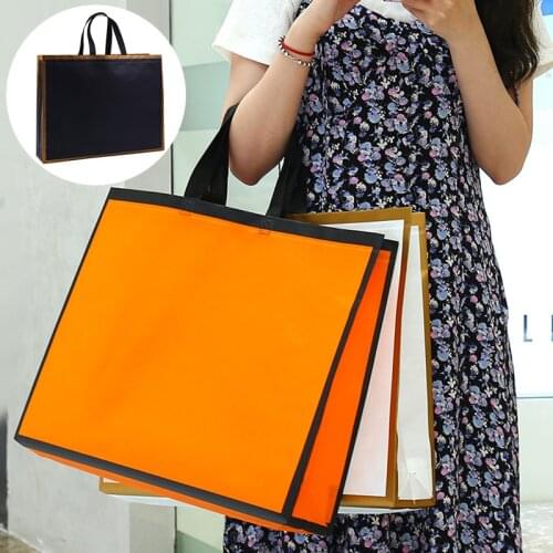 Reusable Women Shopping Bag Large Capacity Non-woven Travel Storage Bags Female Handbag Portable Clothing Grocery Tote Eco Bag