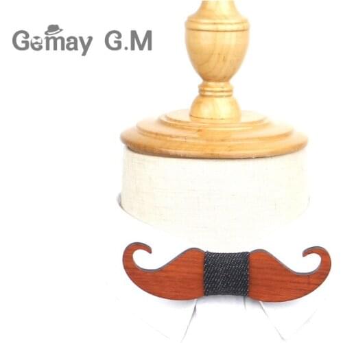 Fashion Wood Bow Tie For Men Wooden Mens Bowties Gravatas Corbatas Business Butterfly Cravat Ties For Party Wedding Wood Ties