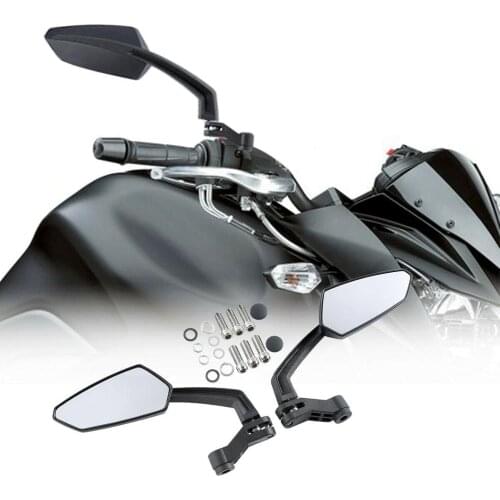 Motocycle 8mm 10mm Angled Rearview Mirror For Harley Touring Scooters Chopper Crusier
