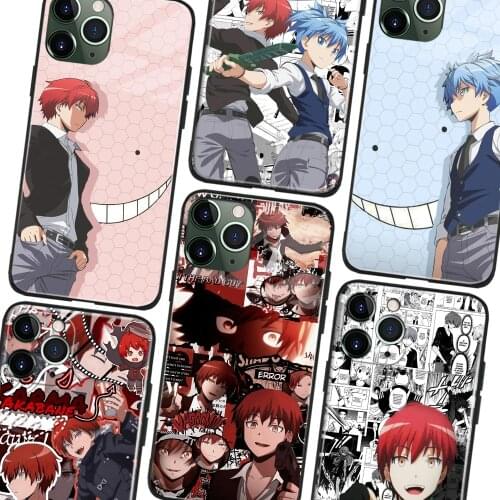 Karma Akabane Assassination Classroom anime Soft TPU Glass Phone Case for IPhone SE 7 8 Plus X Xr Xs 11 12 Mini Pro Max Samsung