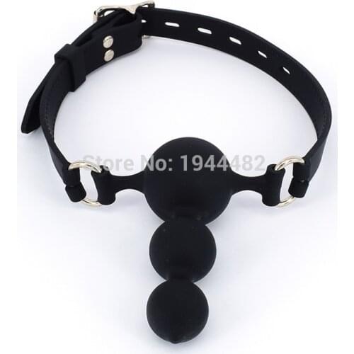 Open Mouth Gag Silicone Ball Gag Sex Toys Bondage Restraints Ring Gag Adult Game Oral Fixation Sex Toys Stuffed Slave For women