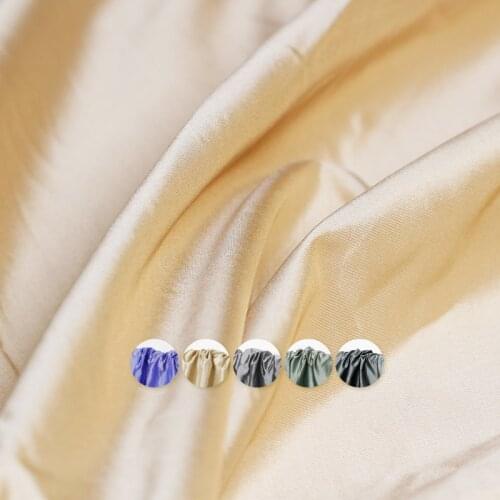 Pearlsilk 14momme High Gloss Blending Silk Polyester Fabrics Garment Materials Summer Dress Sewing Cloth Tailor Freeshipping