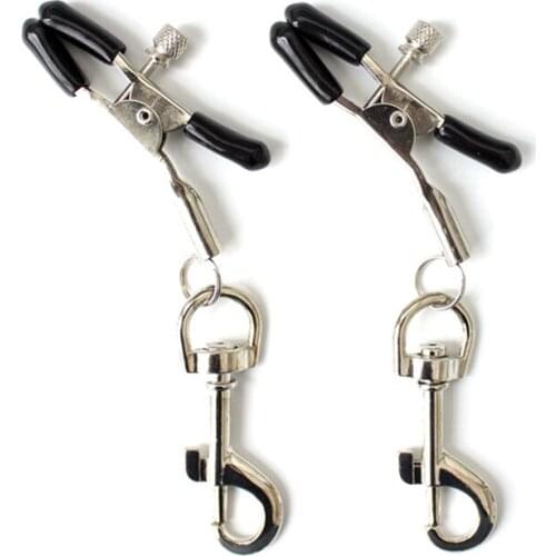Sex Bondage Nipple Clamps With Metal Hook Fetish Teat Clips Male Erotic Toys Adult Games Flirting Sex Product for Couples Women