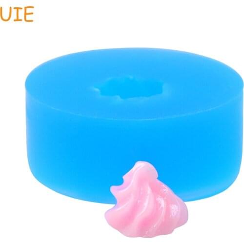 XYL229U 10.5mm Whipped Cream Silicone Mold - Fondant, Miniature Food Gum Paste, Resin, Chocolate, Gum Paste, Baking Tools, Icing