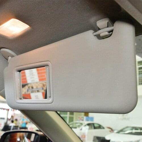 For Toyota RAV4 2006-2012 Gray Front Left Right Side Sunroof Sun Visor Sunshade With Vanity light Car Accessories Assembly