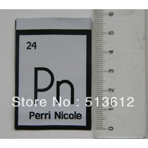 Center fold woven label/ garment label/ clothing label /damask label